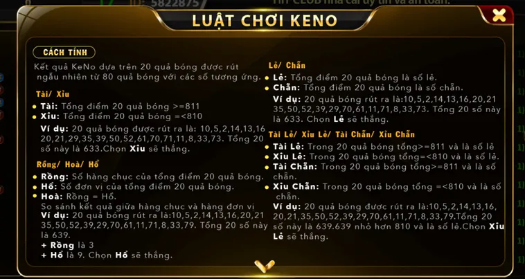 Trải Nghiệm Đỉnh Cao Cùng Sảnh Keno Tại HitClub Hấp Dẫn Nhất