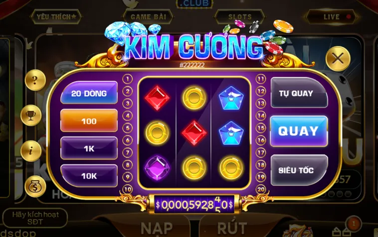 Minigame Kim Cương Tại HitClub Trải Nghiệm Đỉnh Cao Với Hệ Thống Cược Siêu Hấp Dẫn