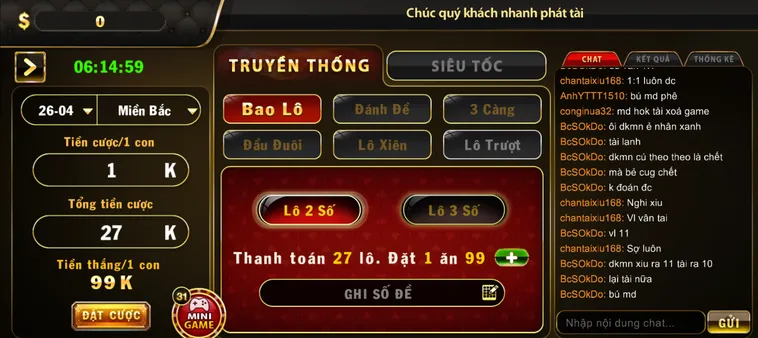 Chinh Phục Siêu Phẩm Lô Đề 1 Ăn 99 Tại HitClub Với Thưởng Khủng