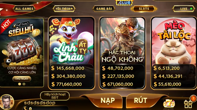 Chinh Phục Cảnh Giới Nổ Hũ HitClub Đẳng Cấp Với Tỷ Lệ Thắng Lớn