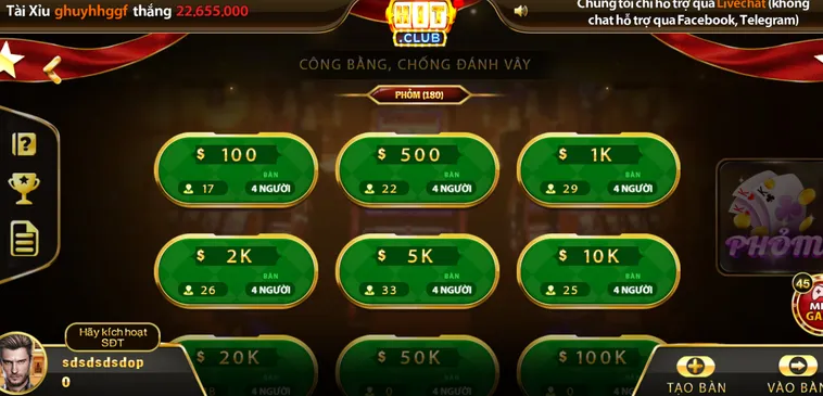 Phỏm Tại HitClub Trải Nghiệm Đỉnh Cao Với Hệ Thống Đấu Trí Đẳng Cấp Nhất Năm