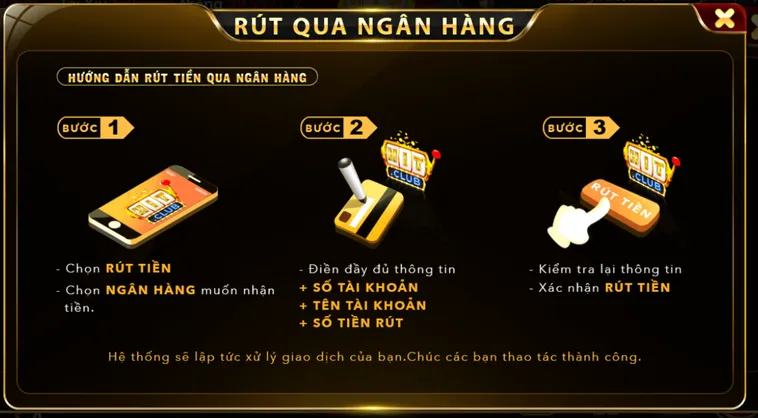Cách Rút Tiền HitClub Siêu Nhanh Về Tài Khoản Ngân Hàng Chỉ 3 Phút