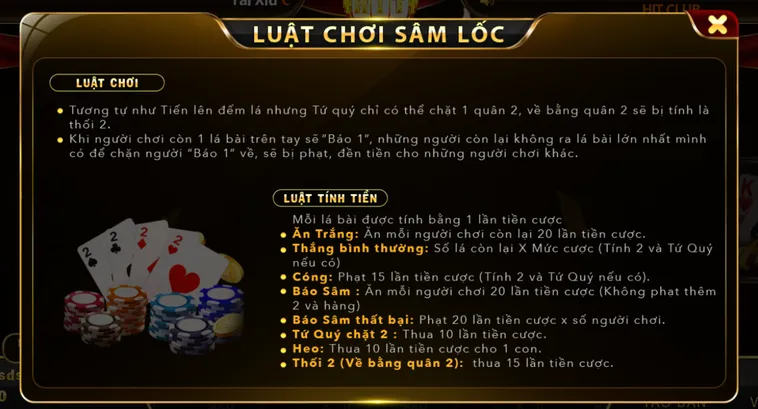 Sâm Lốc Tại HitClub Sân Chơi Bài Lá Đẳng Cấp Với Tỷ Lệ Trả Thưởng Cực Cao