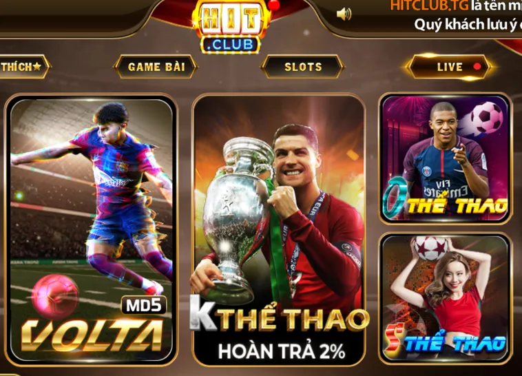 Các Trò Chơi Cá Cược Đỉnh Cao Cùng Sảnh Thể Thao HitClub Đẳng Cấp