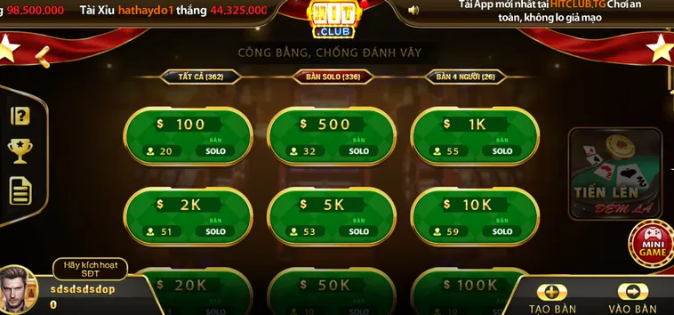 Chinh Phục Đỉnh Cao Tiến Lên Đếm Lá Tại HitClub Với Giải Thưởng Tiền Tỷ