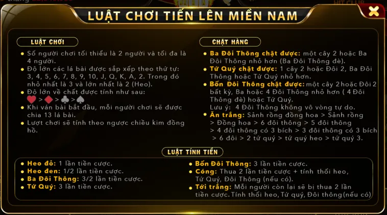Chinh Phục Bàn Đấu Tiến Lên Miền Nam Tại HitClub Với Giải Thưởng Khủng
